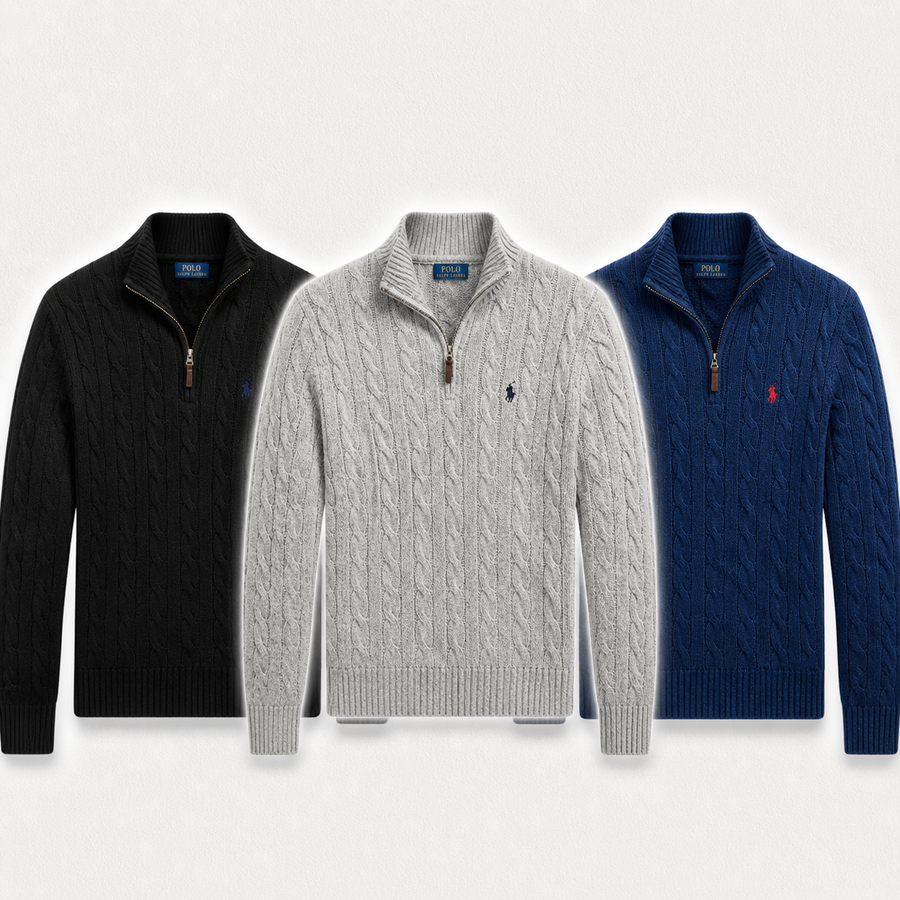 RALPH LAUREN QUARTER-ZIP LEVERANCIER LINKS